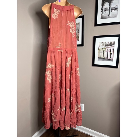 Free People Run Away With Me Embroidered Midi Dress - Picture 5 of 6